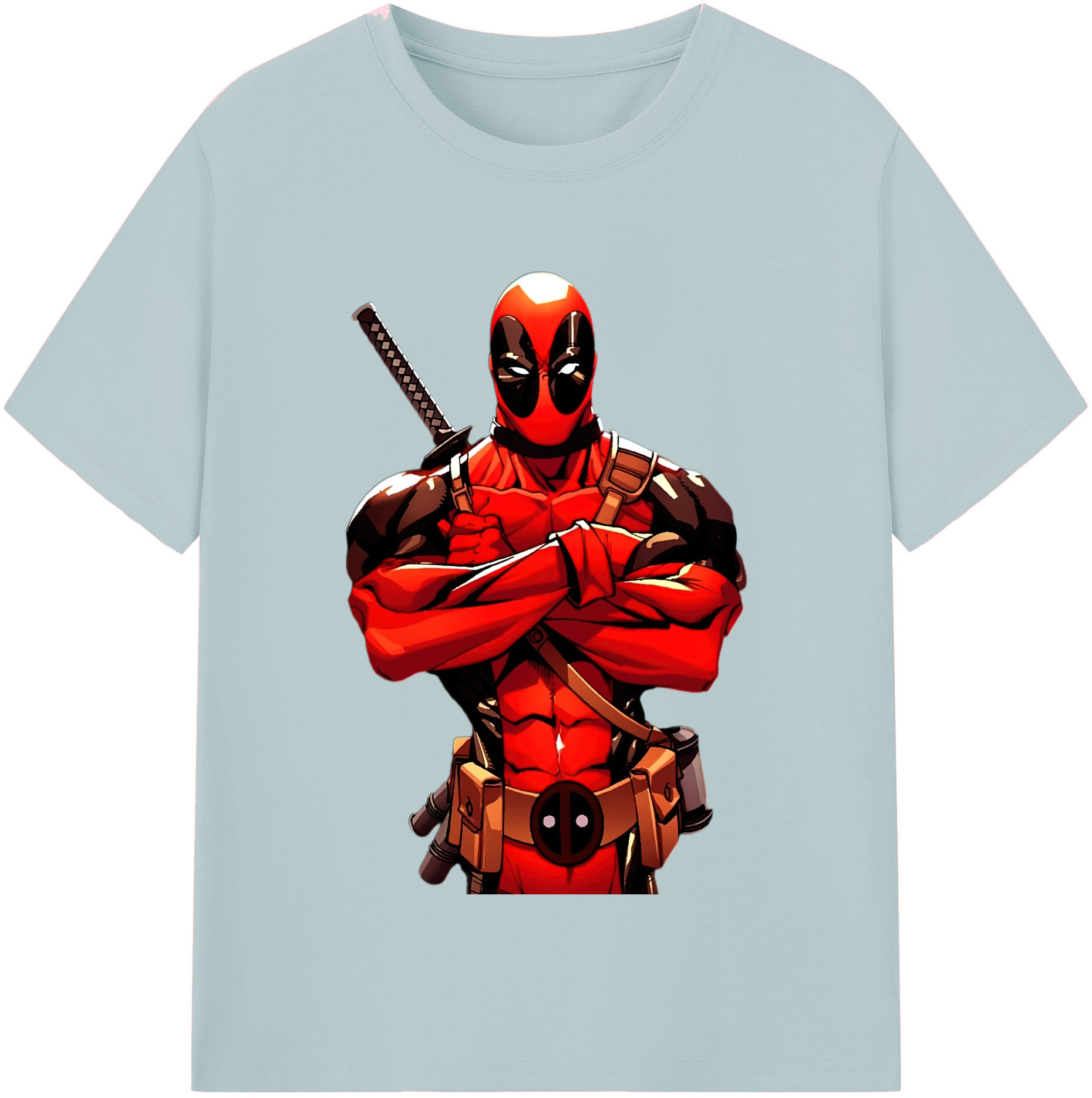 （画像用） Deadpool デッドプール 綿100％半袖Tシャツ（フロントプリント）